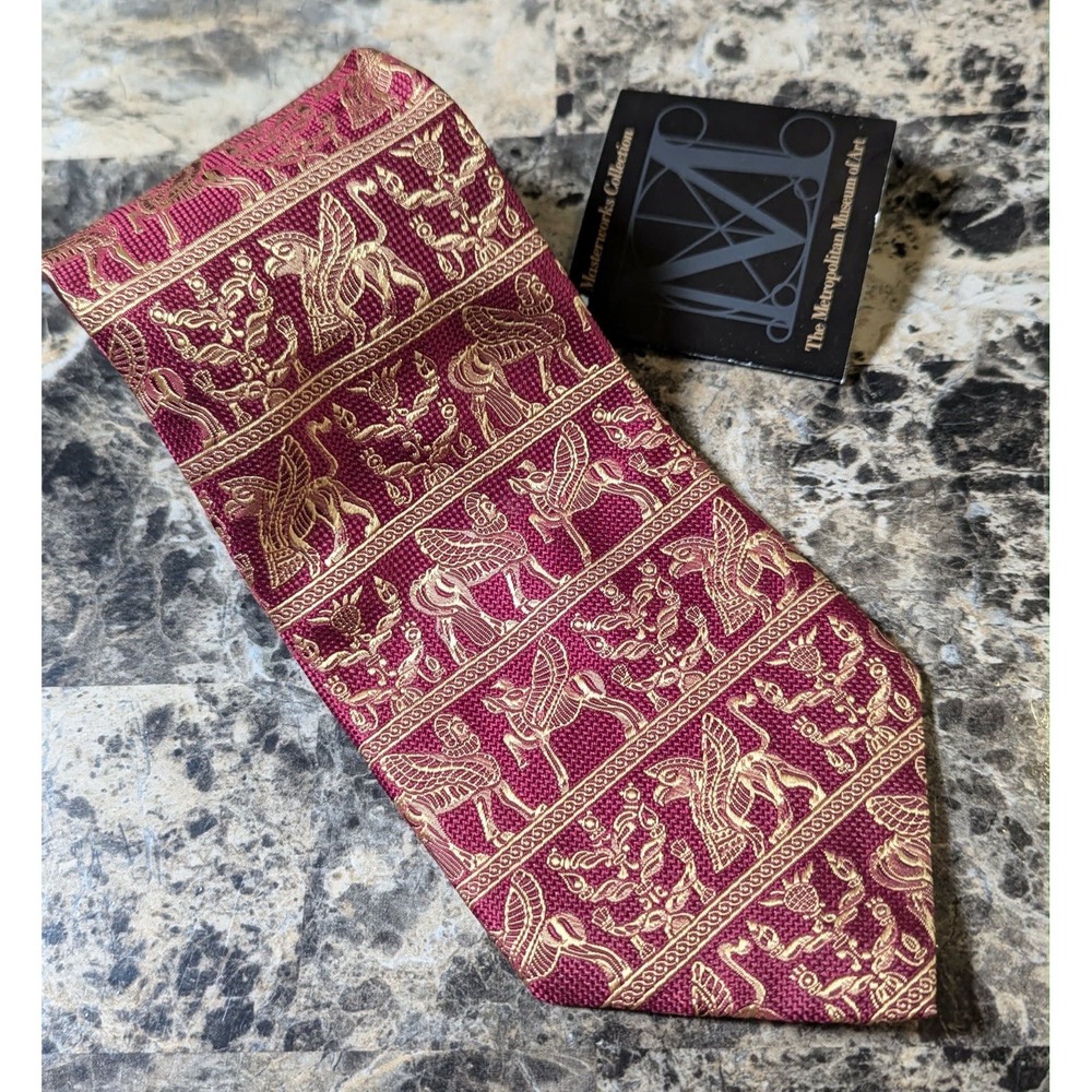 Metropolitan Museum of Art Men's Silk Necktie Designer Egyptian NWT